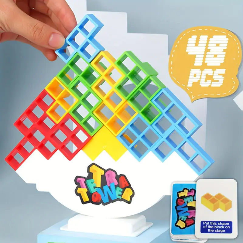 Tetra Tower Balance Stacking Building Blocks Game